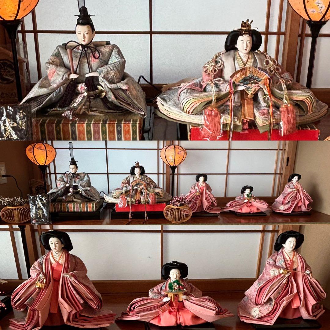 山本寛斎　お雛様と三人官女と小物類