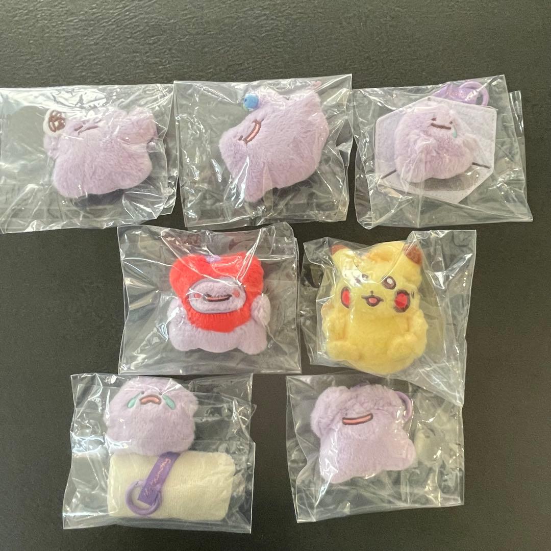 韓国 メタモン ピカチュウ ガチャ ポケモン マスコット キーリング ７種