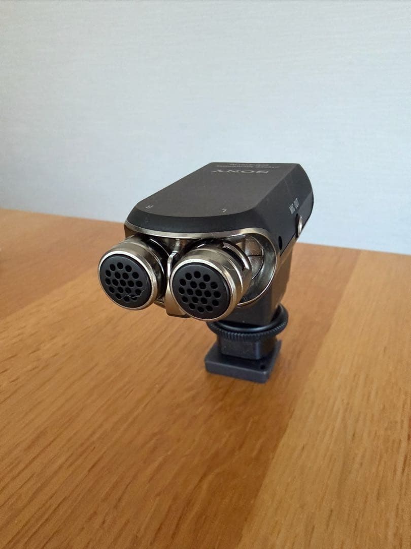 SONY 4K ビデオカメラ FDR-AX60、SONY純正ステレオマイクロホン