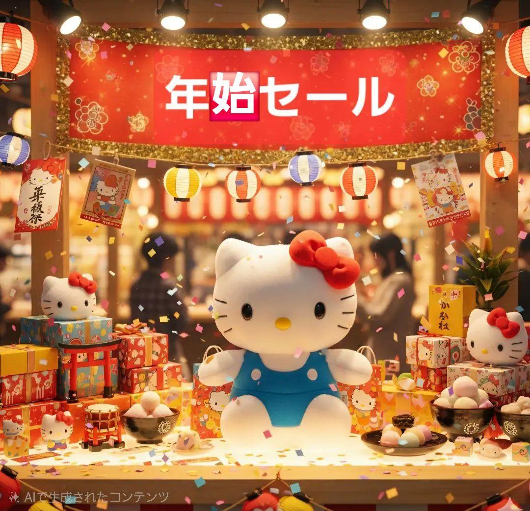 年始セール値引【まとめ売り】ご当地限定☆レア☆キティ根付け키티짱 你好Kitty