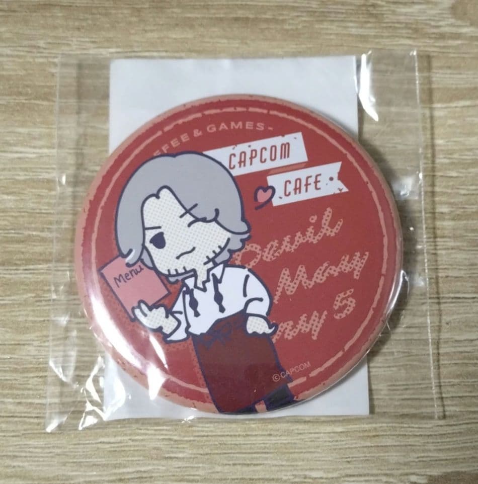 デビルメイクライ　カプコンカフェ　缶バッジ　ダンテ