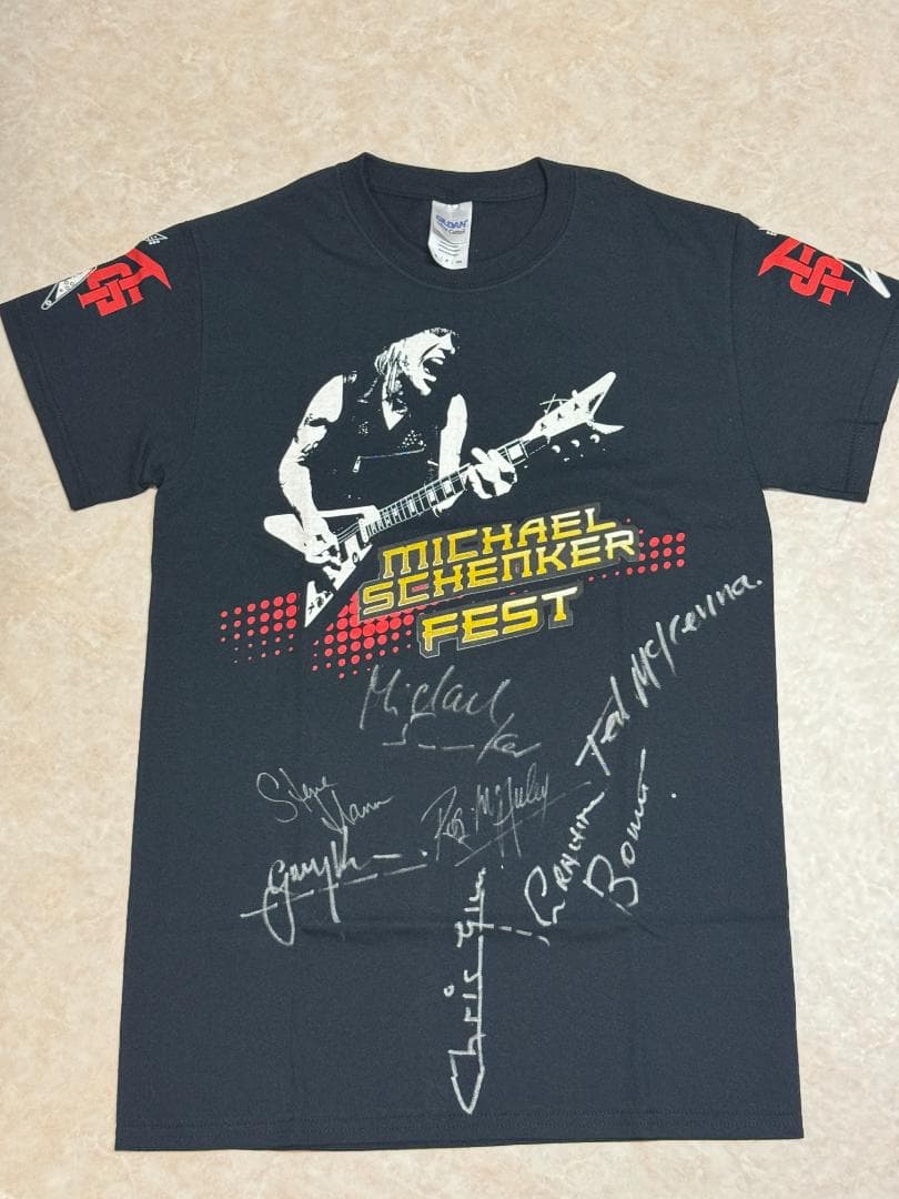 Michael Schenker Fest サイン入りTシャツ S※注意点あり