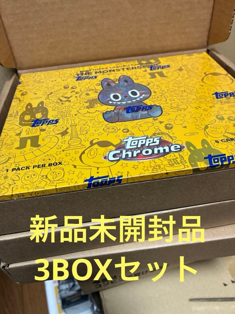 Topps Chrome Labubu 3BOX 新品未開封