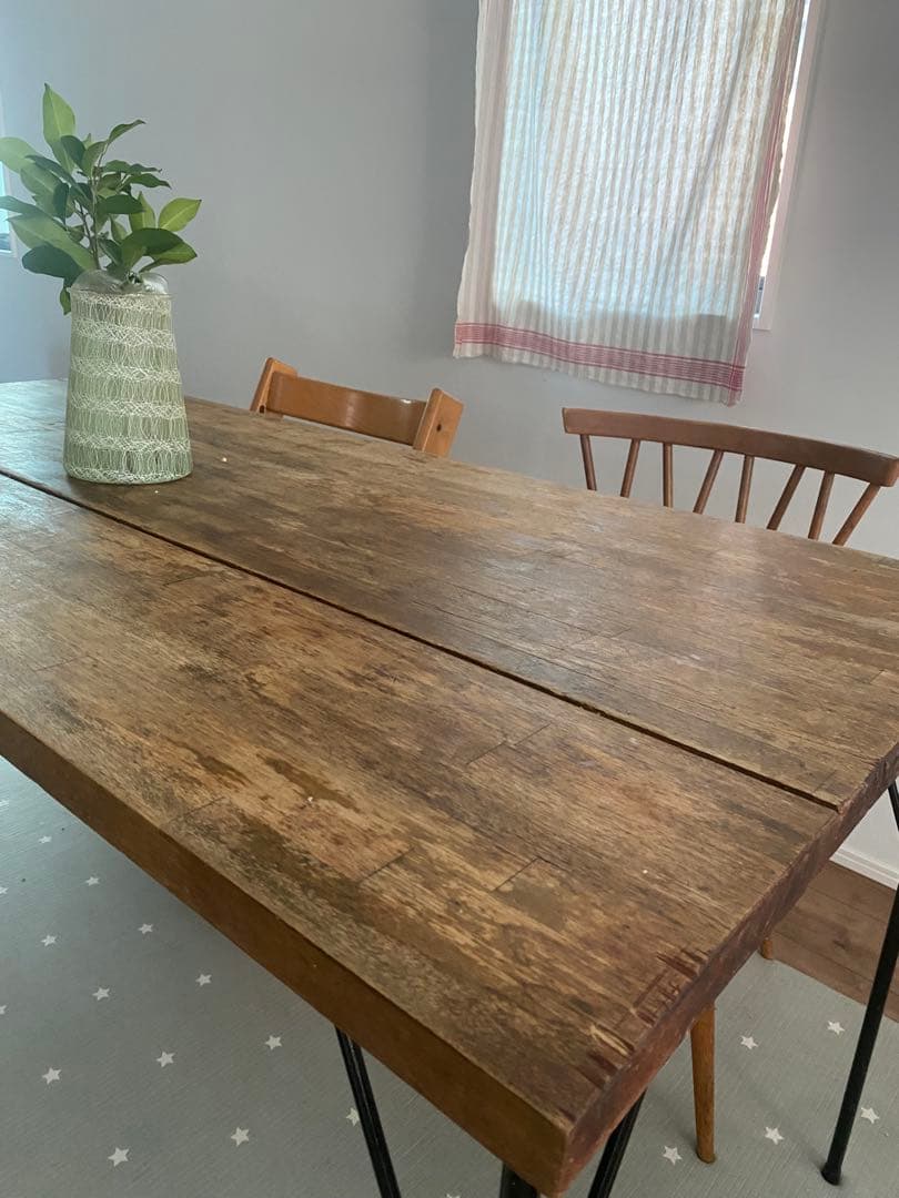 ‼️週末割引中‼️一点物✴︎木製アンティーク古材オリジナルダイニングテーブル