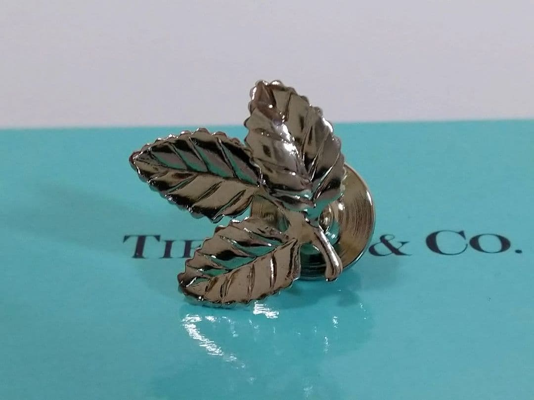 ティファニー　TIFFANY　リーフ　ピン　ブローチ