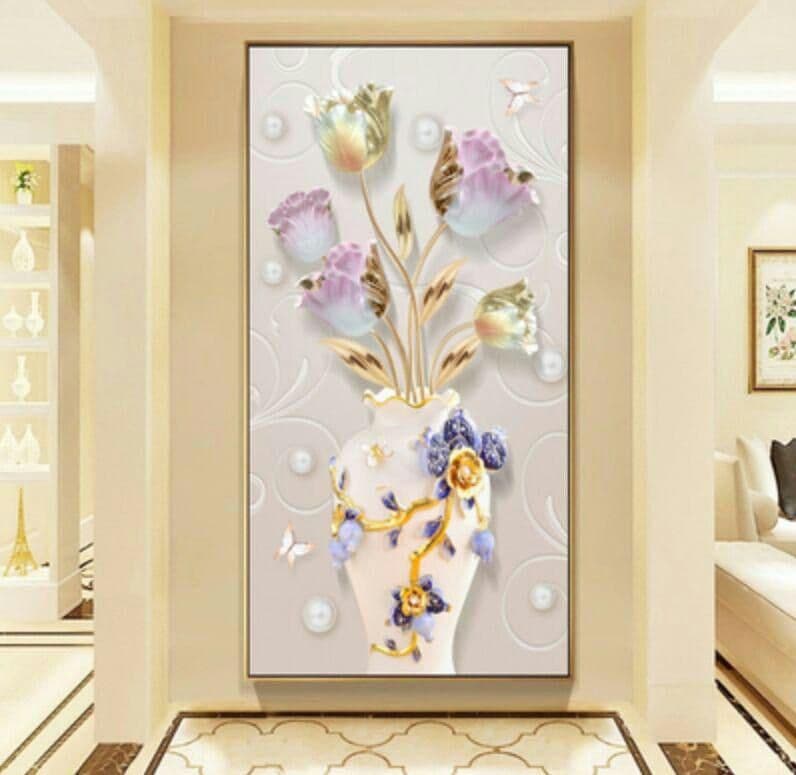 リビングルーム装飾画 玄関装飾画 現代 ソファの背景装飾画