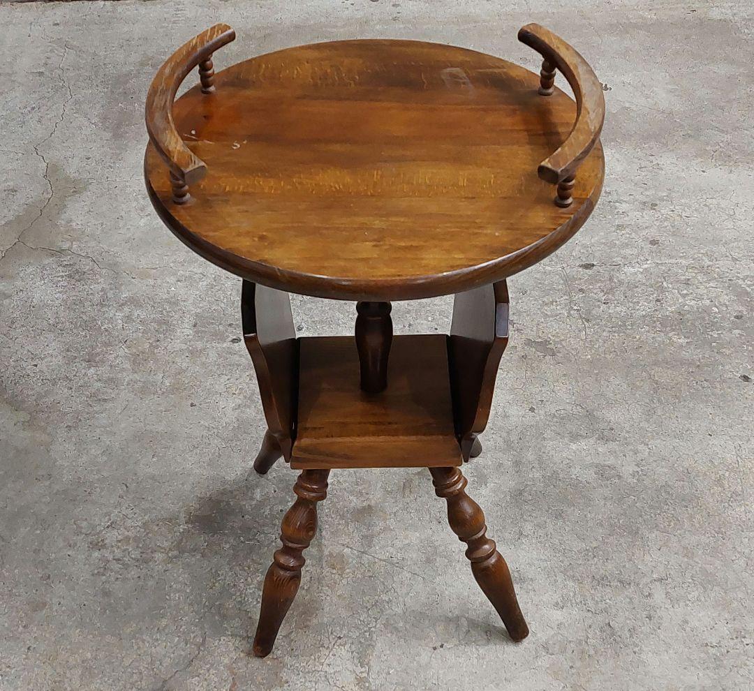 レトロ キツツキ 飛騨産業 サイドテーブル 丸テーブル コーヒーテーブル