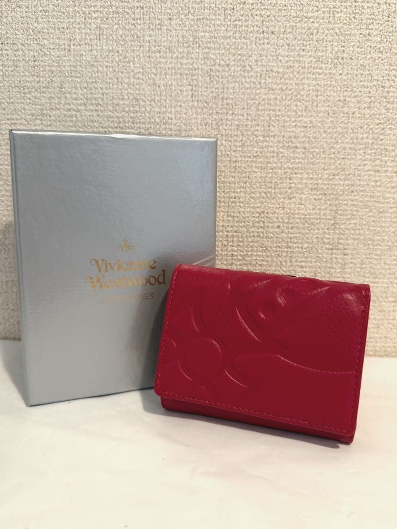 【新品未使用】Vivienne Westwood 三つ折り財布 レッド 大人気
