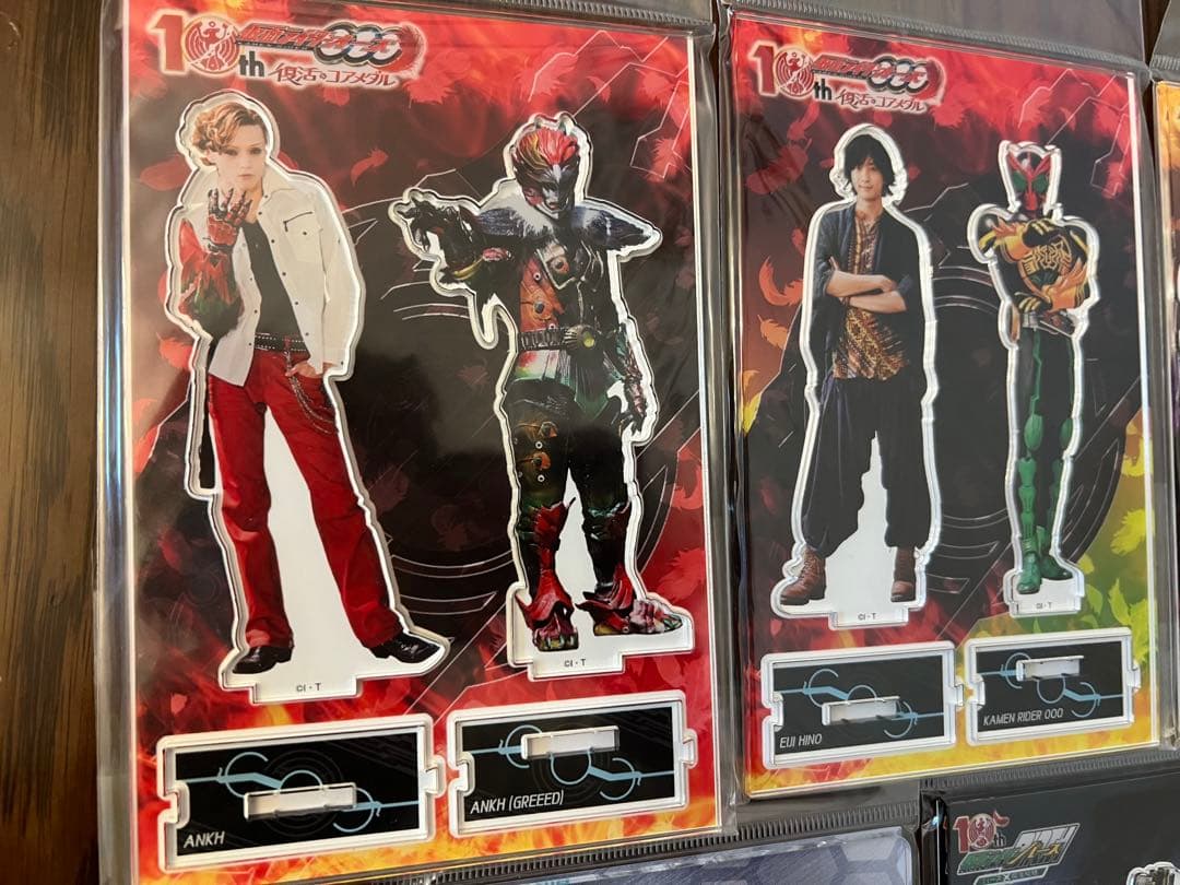仮面ライダー 10周年記念 アクリルスタンド 5セット