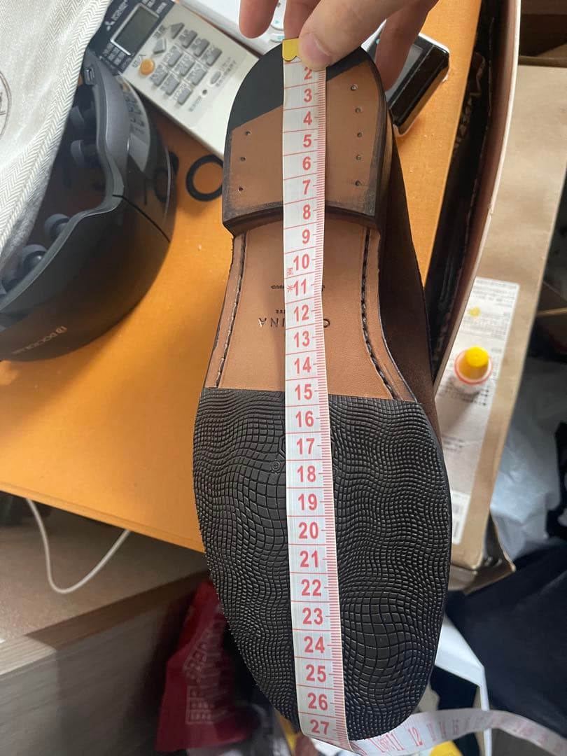 CARMINA ブラウン スエード モカシン 6H