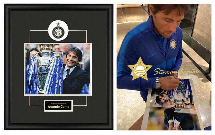 直筆サイン入り写真 アントニオ・コンテ FCインテル・ミラノ SA鑑定済