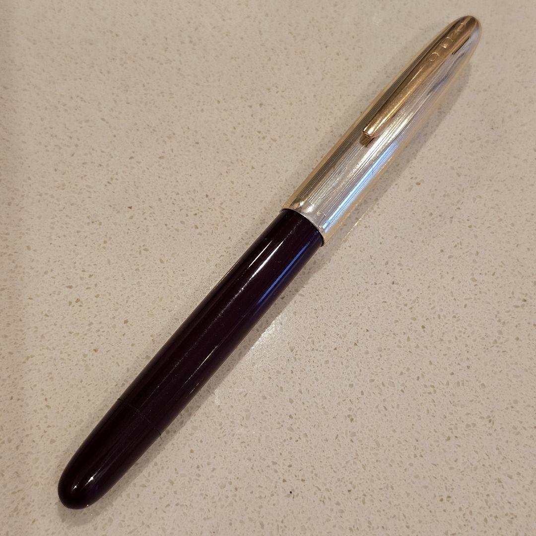 ONOTO ヴィンテージ万年筆 エンジ　赤紫