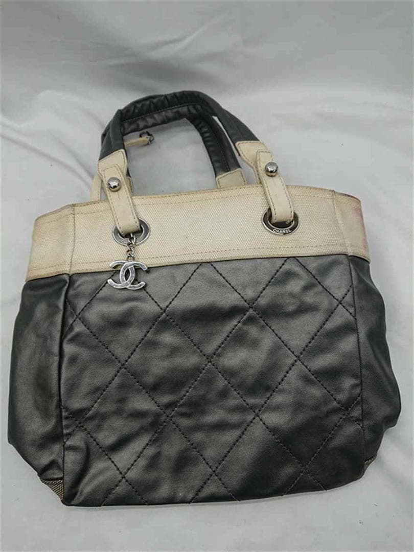 ◎シャネル Chanel カンボンライン トートバッグ ブラック系 レディース