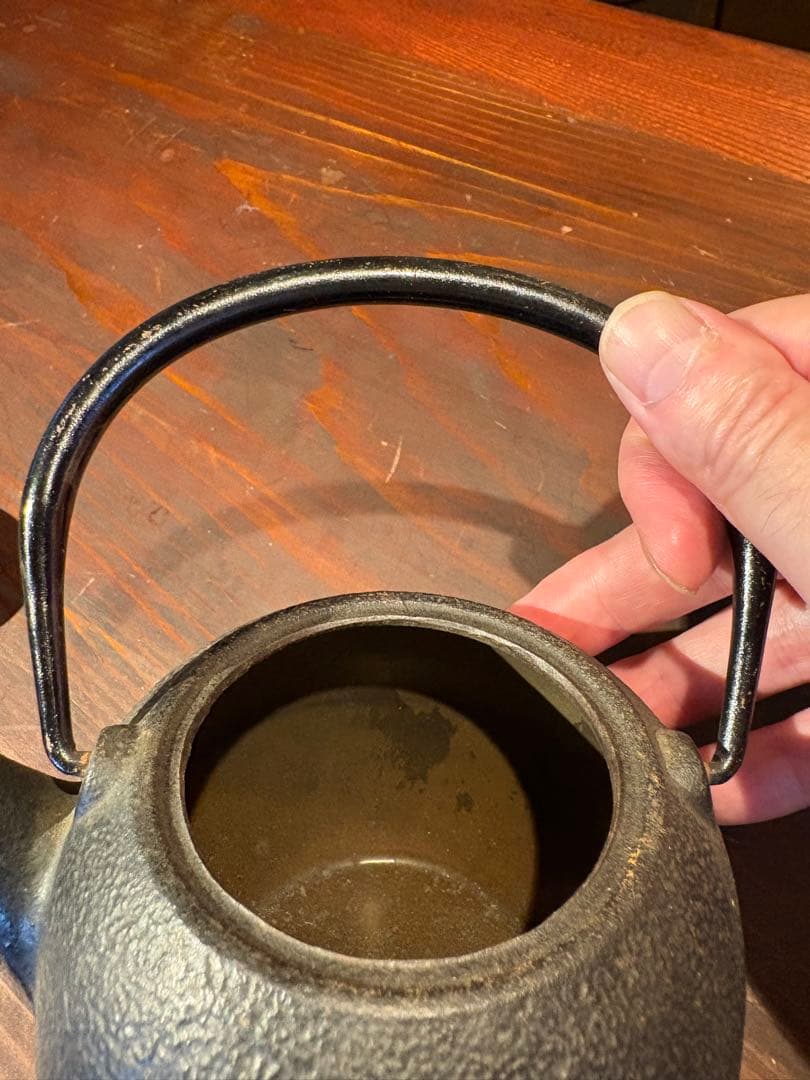 南部鉄器　鉄瓶　急須　梅