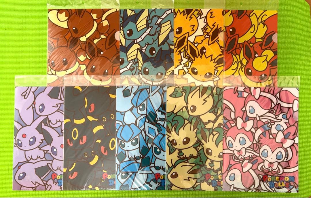 【絶版】　ポケモン　クリアファイル　イーブイ　ブラッキー　ポケモンセンター①