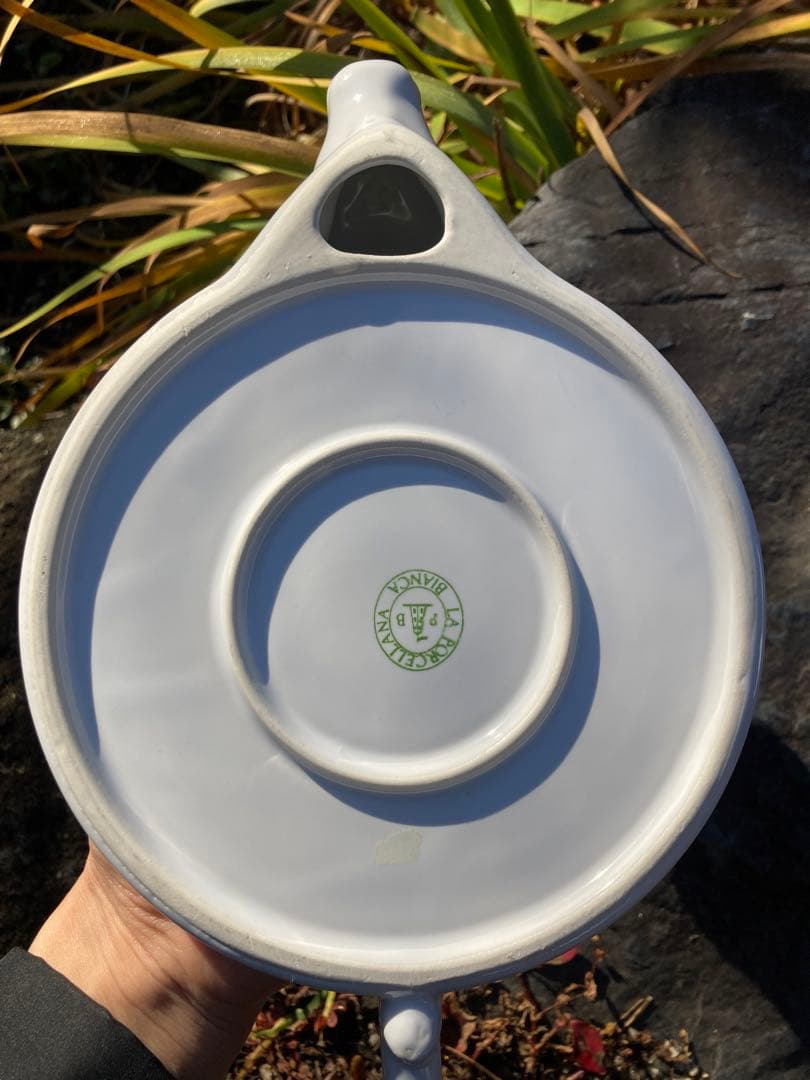 ヨーロッパ製　牛のチーズ皿　白磁　陶器皿La Porcellana Bianca