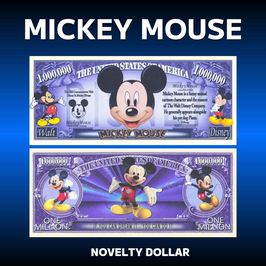 【ディズニー】ミッキーマウス　ノベルティ　ドル紙幣