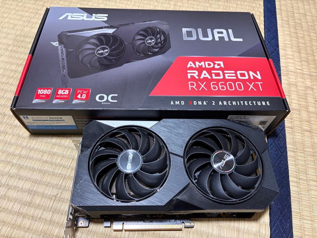 ASUS Radeon RX 6600 XT 8GB OC ①