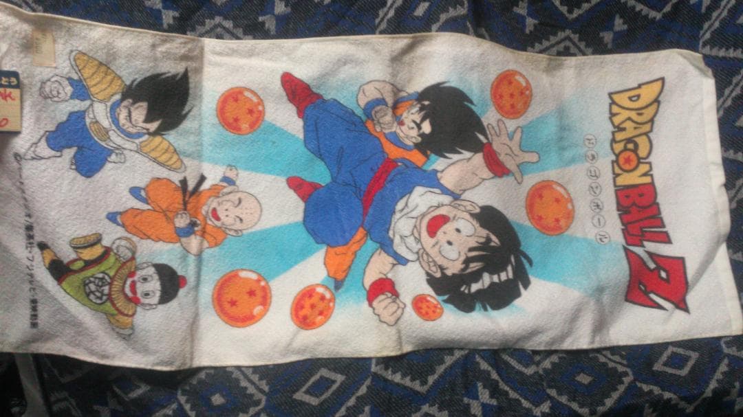 ドラゴンボールZ　フェイスタオル　当時物　長期保管　未使用　経年劣化あり(難有)