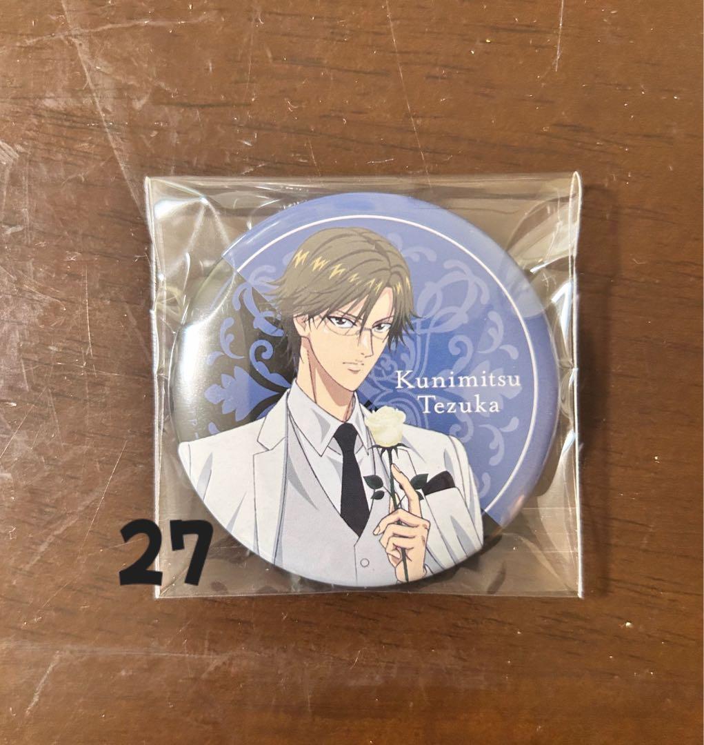 新テニスの王子様 手塚国光 缶バッジ Black or White？ ブラホワ