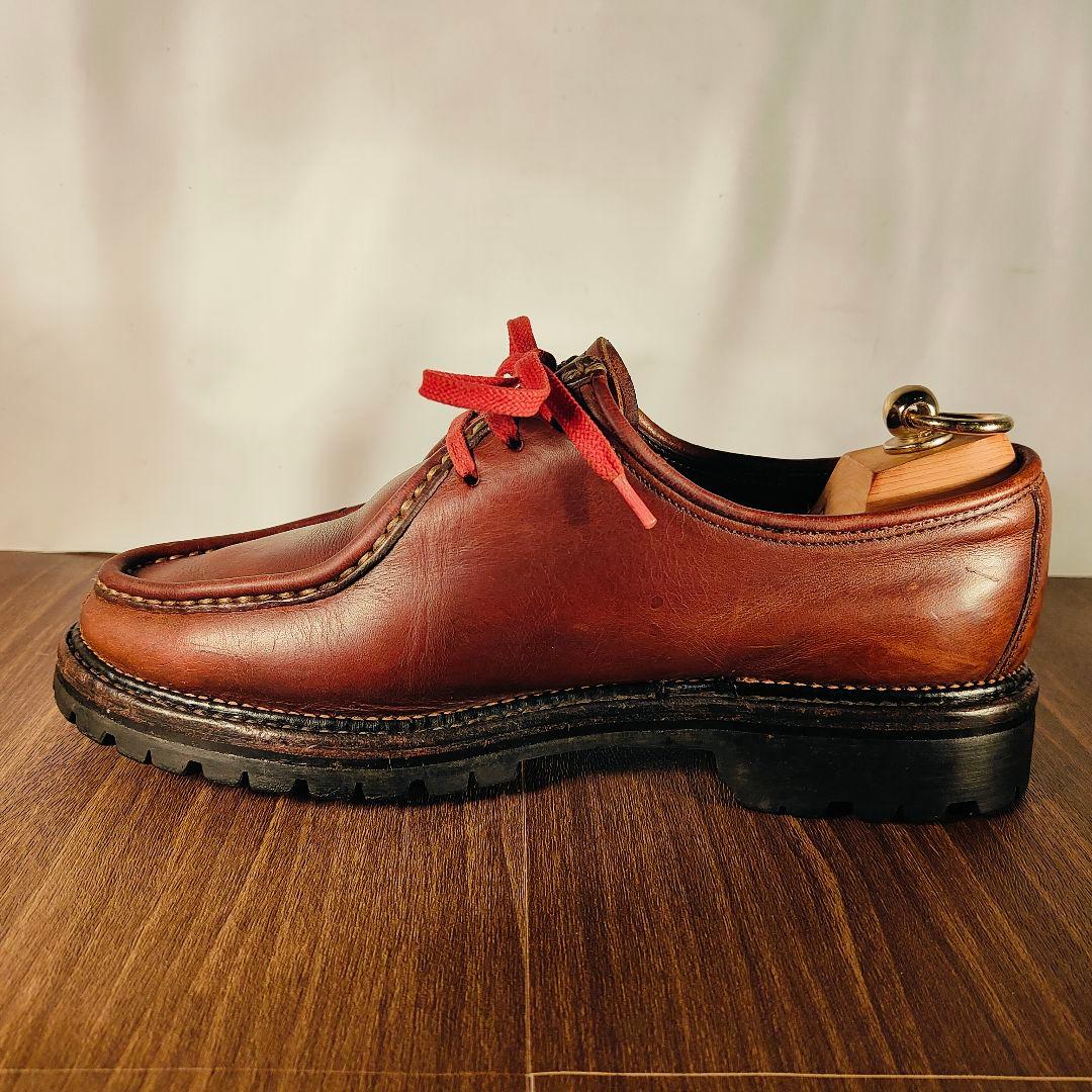 【高級ヴィンテージ】国内レザー工房製　Uチップ厚革オイルドレザー シャンボード系