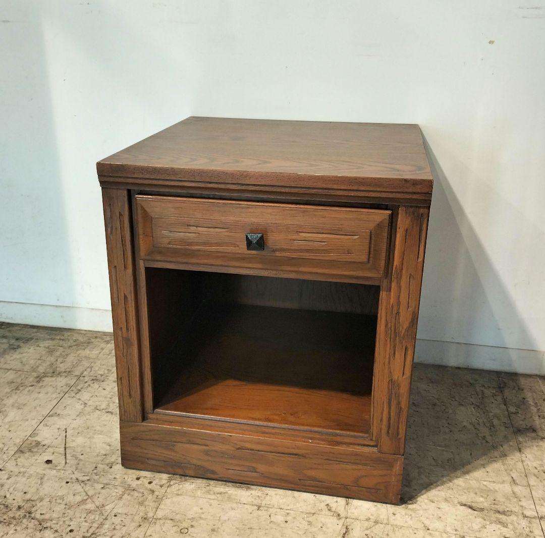 M♦年始Sale東名 US製　DREXEL　ヴィンテージ　ナイトテーブル　A