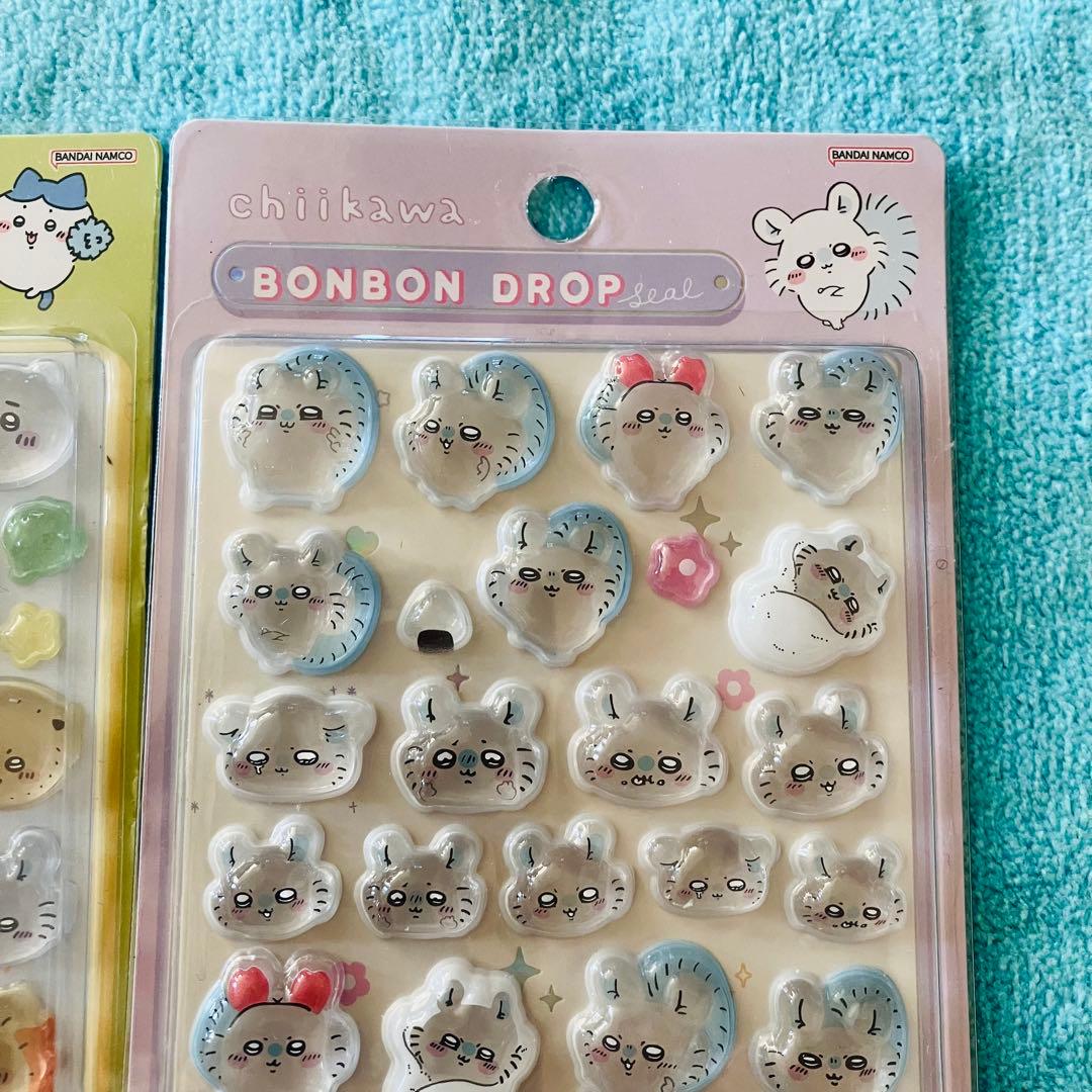 ちいかわ BONBON DROP シール 4点セット【固いぼんぼんシールです】