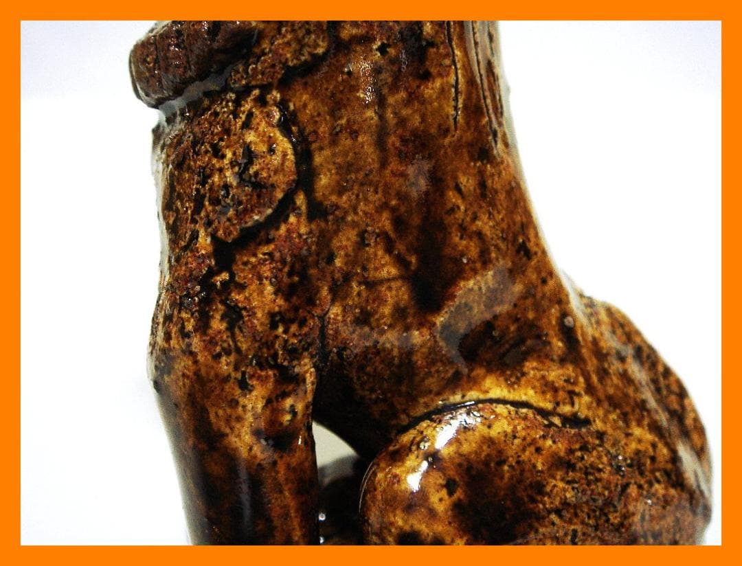 915『獅子狛犬 阿吽一対』　/骨董品 古美術 古道具 アンティーク