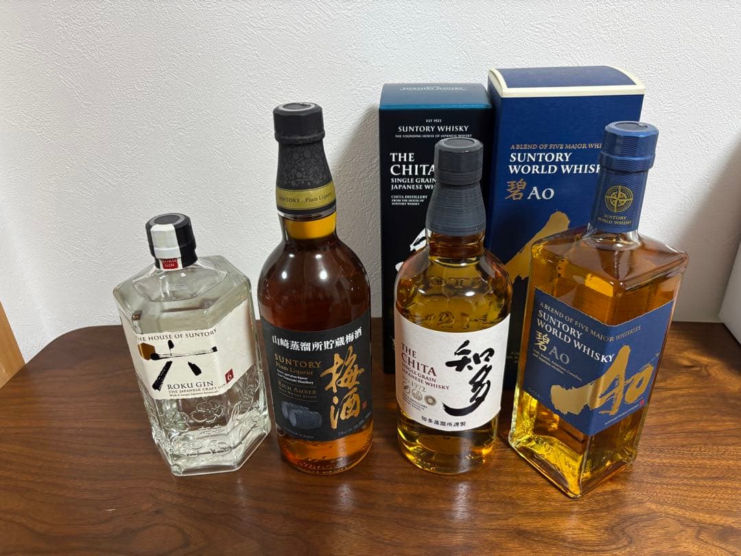 新品　未開封　ウイスキー梅酒ジン　4本セット　知多碧六山崎蒸留所