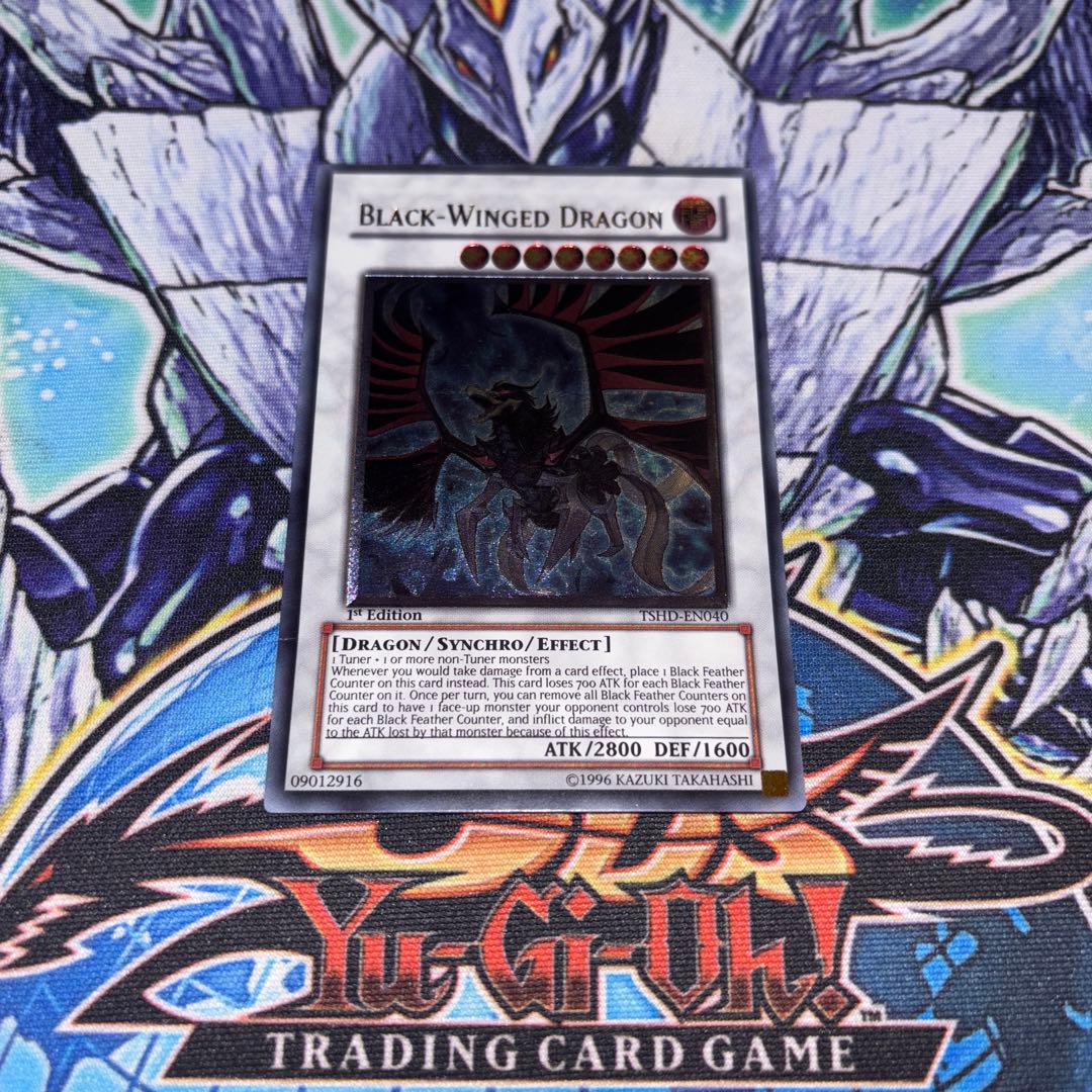 EU版 ブラックフェザー・ドラゴン 1st レリーフ 深掘り個体 遊戯王 海外