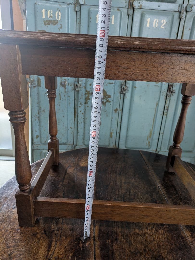 昭和レトロ　アンティーク　天然木　 木製 サイドテーブル ローテーブル 飾り台