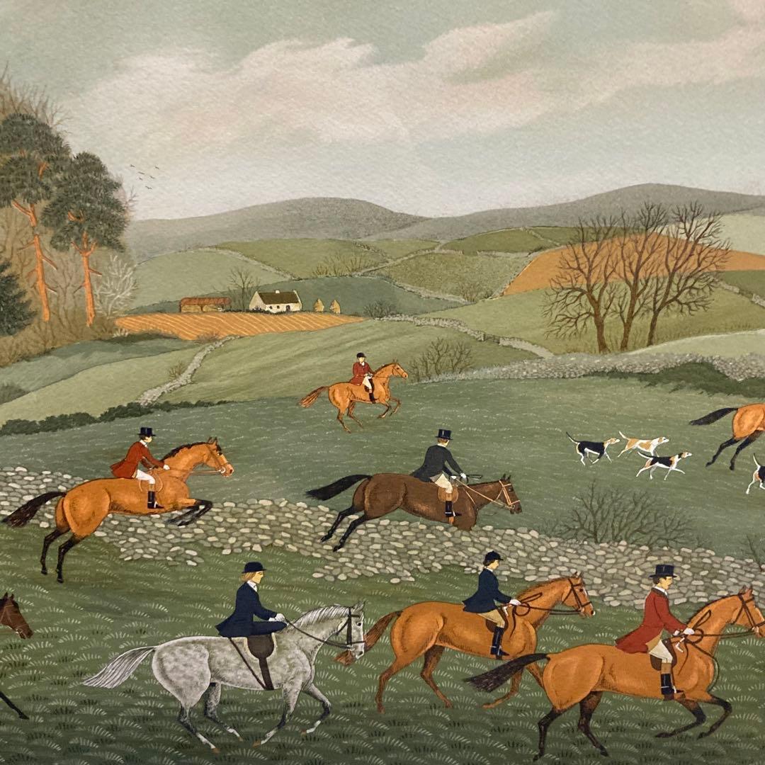 限定版 200ヴィンセント ハデルシー リトグラフ ハンティングインアイルランド