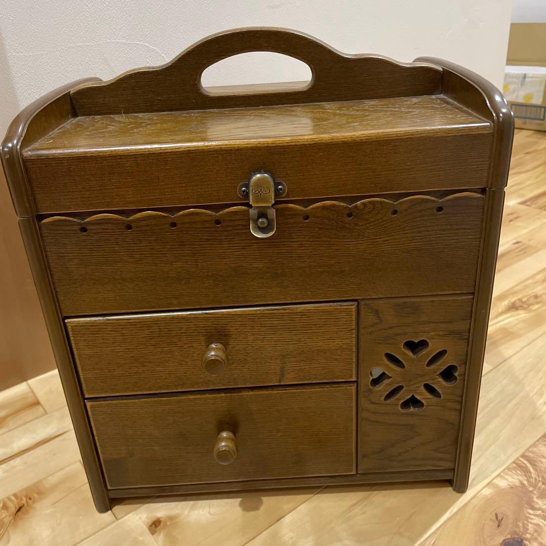 美品　パリ雑貨屋　アンティーク　小物入れ　メイクボックス