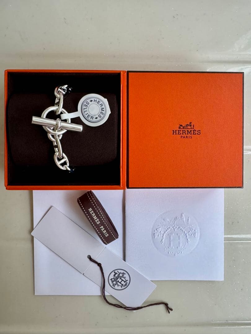 新品未使用HERMESエルメス シェーヌダンクル GM14コマ ブレスレット