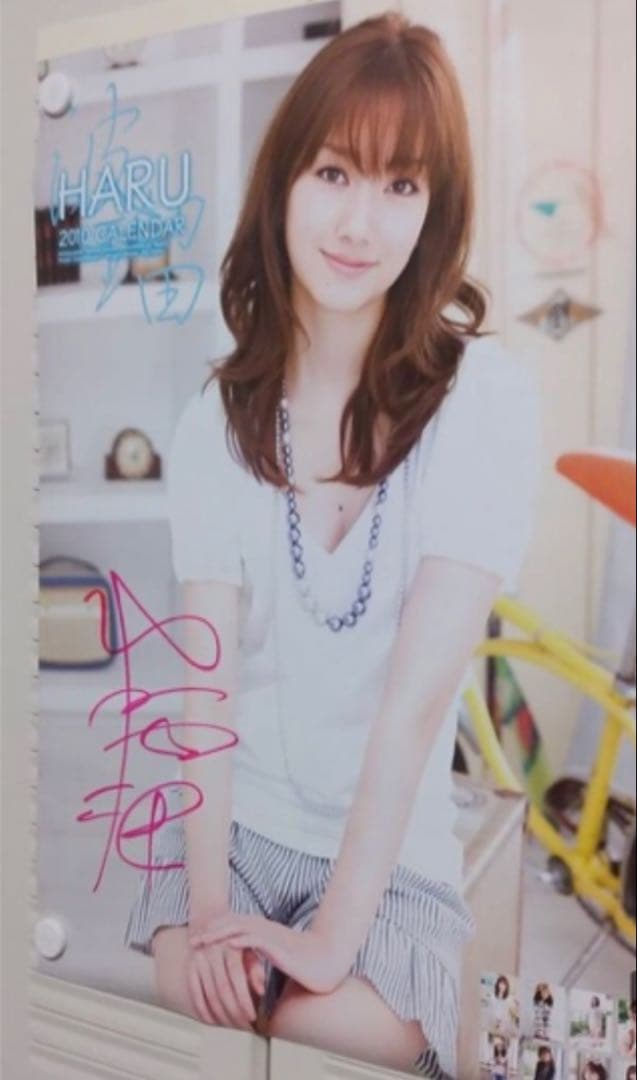 希少 波瑠 直筆サイン入り カレンダー 2010 女優 未使用美品