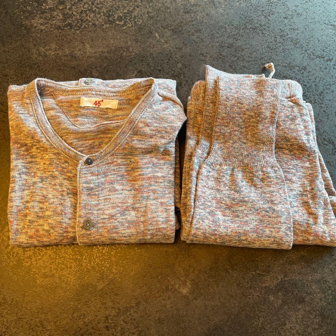 45rpm ボタン付きルームウェア