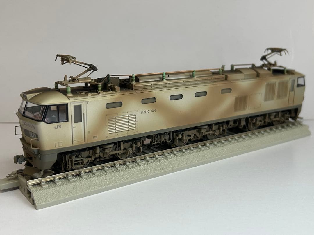 KATO EF510 JR貨物色(銀)ウェザリングディテールアップ