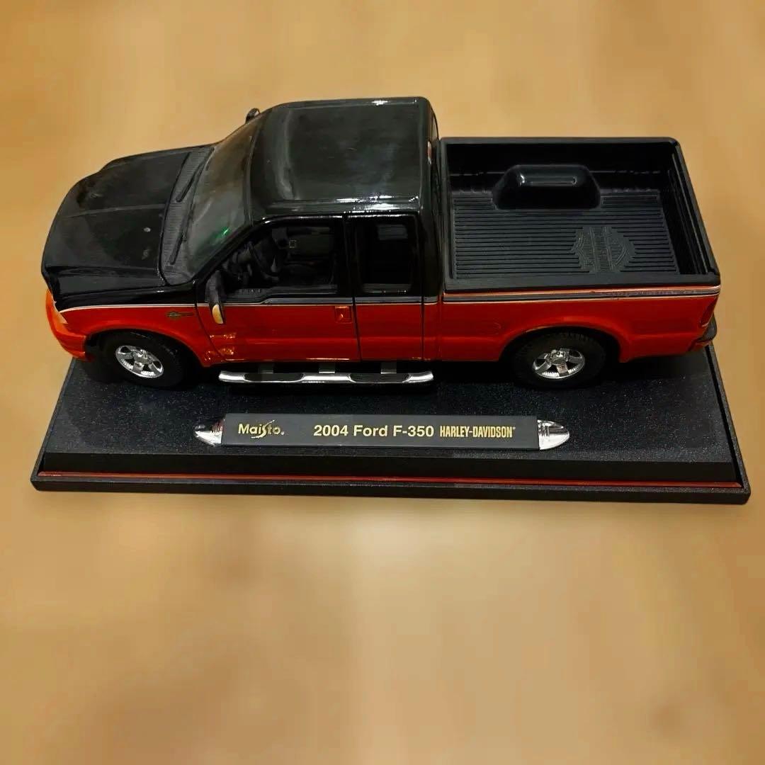 ミニカー maisto! 2004 Ford F-350 Harley Davidson