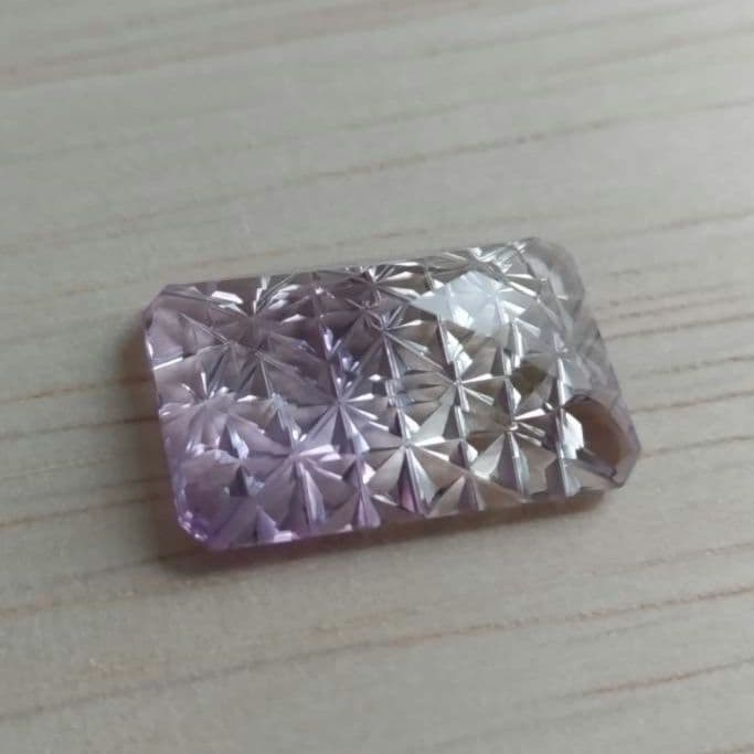 専用　甲州貴石切子 バイカラークオーツ、グリーンクォーツ