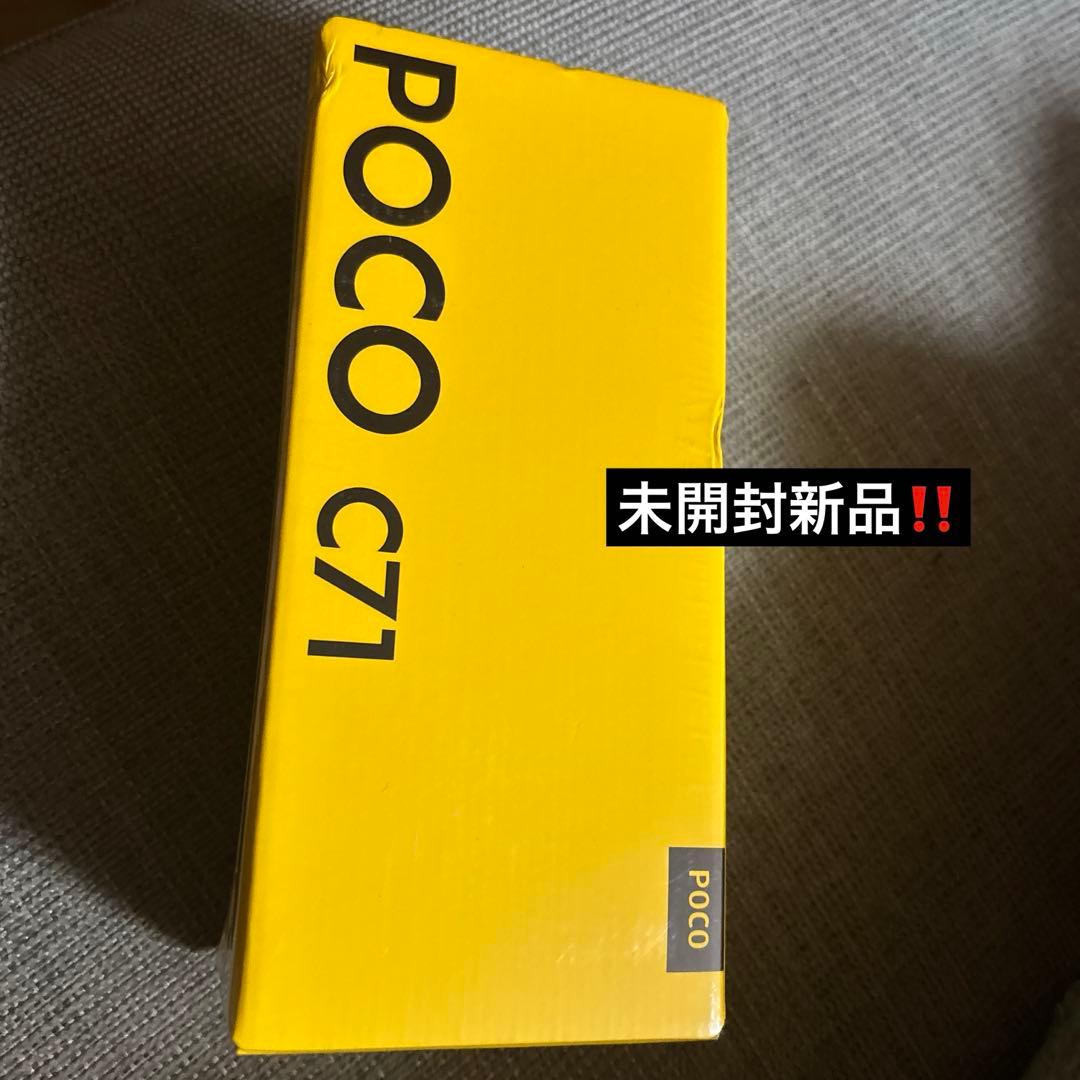 【未開封新品‼️】POCO C71 6.88インチ 3GB 64GB ブラック