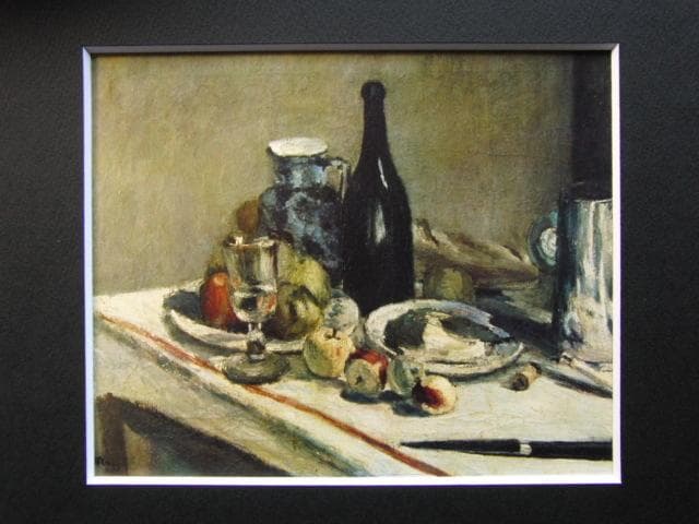 マティス「黒いナイフのある静物」、希少画集より、状態良好、新品高級額装付