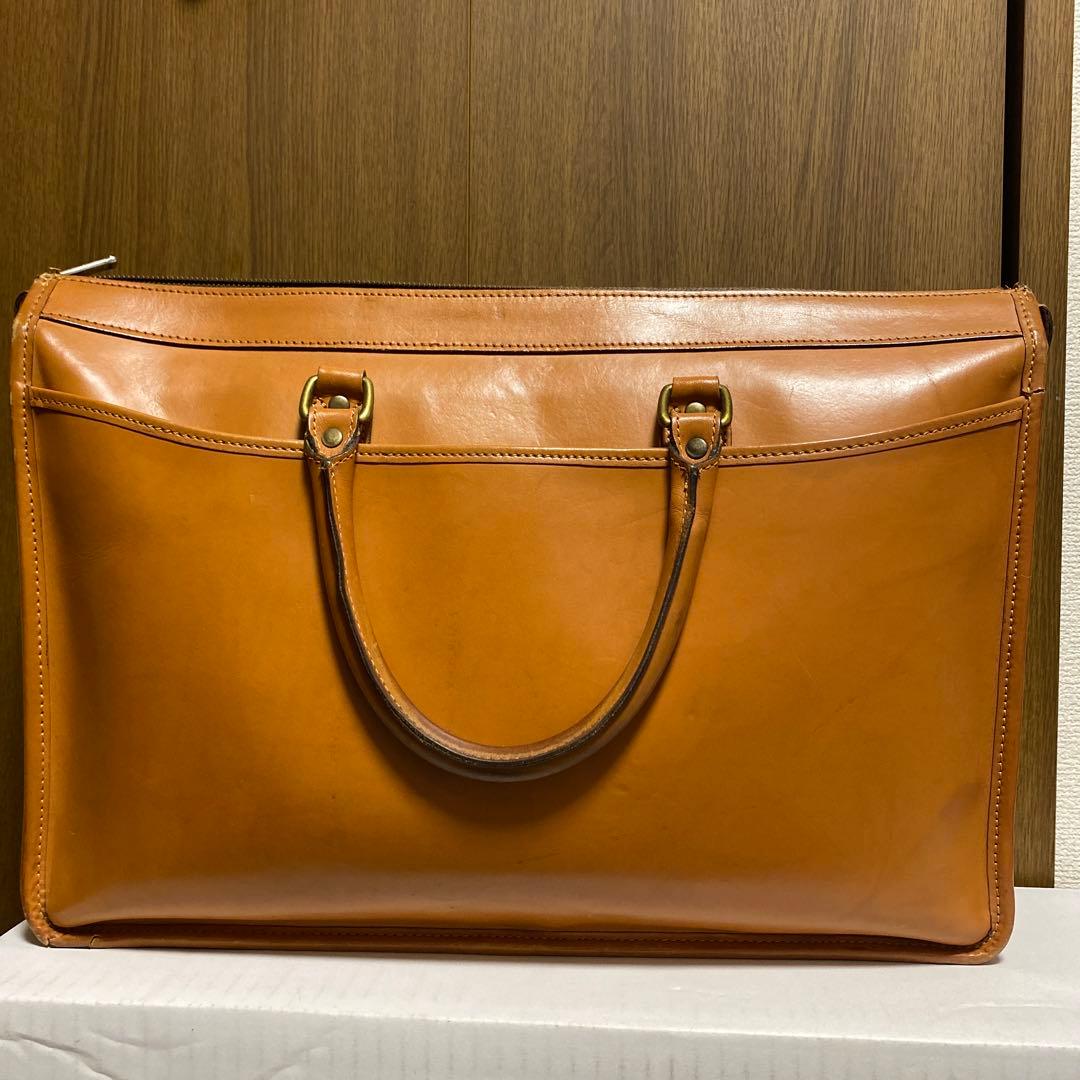 レザーバッグ マーストン ブリーフ ビジネス　TUSTING 茶色　キャメル