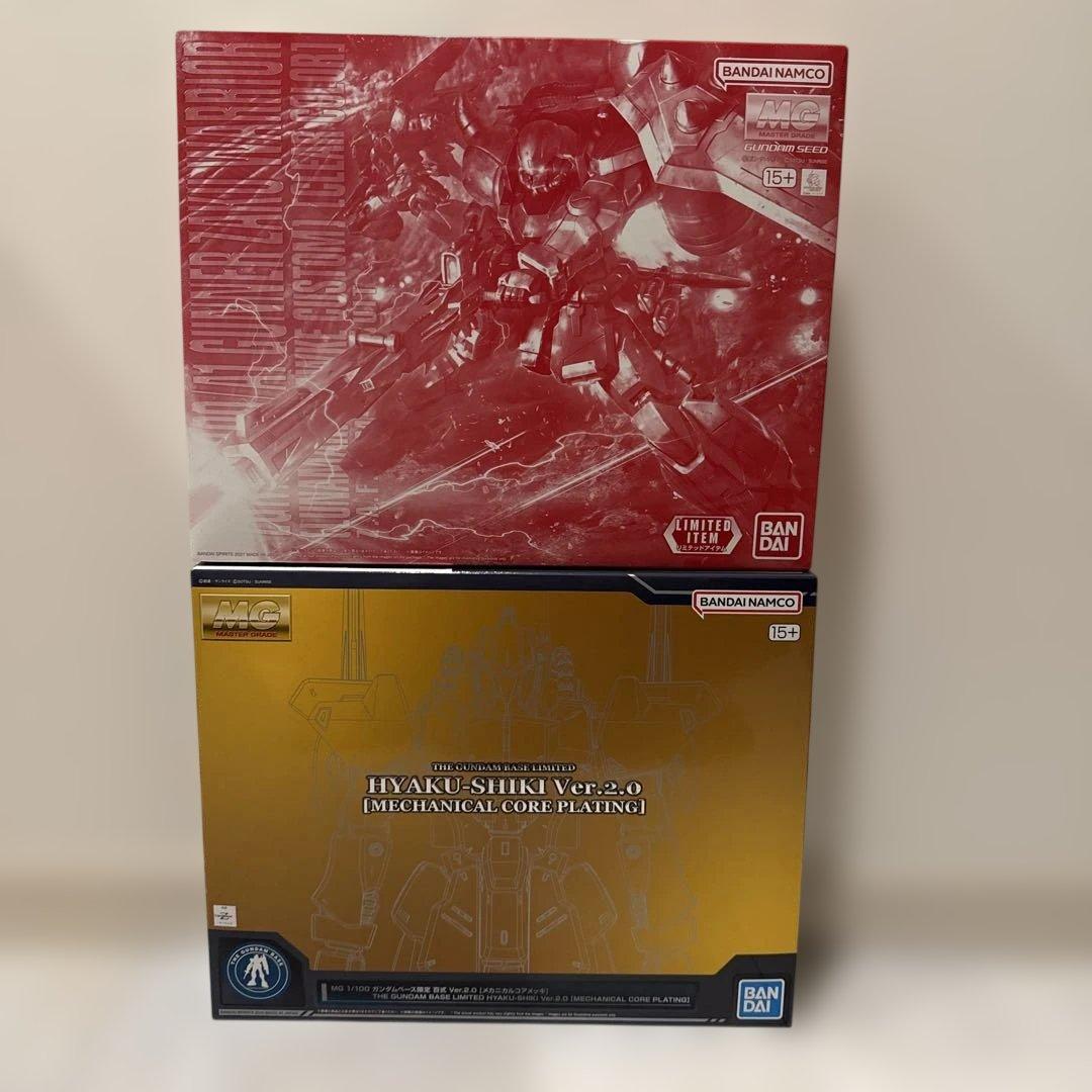 MG 百式[メカニカルコアメッキ]、ガナーザクウォーリア［クリアカラー］セット