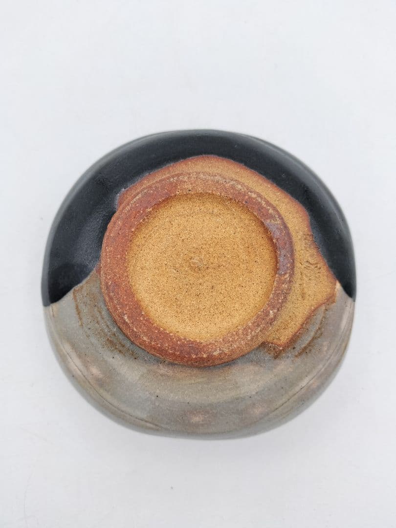 b469 茶碗 紀州焼 四方 利休梅 葵窯 寒川栖豊 木箱 茶道具 古物