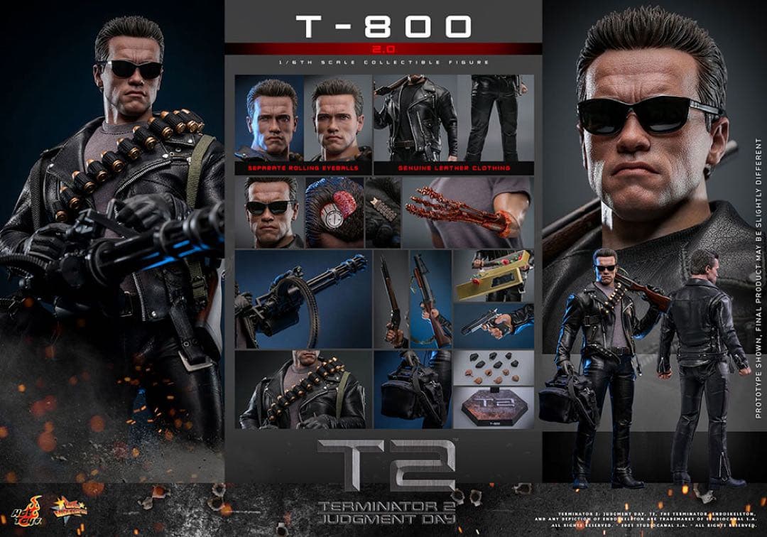 Hot toys ムービーマスターピース 1/6 T-800 ver.2.0