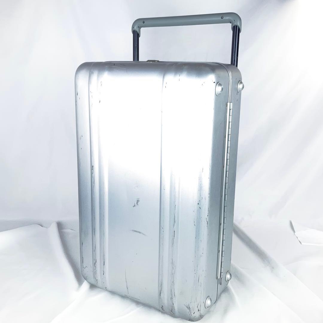 ◆ゼロハリバートン 2輪 スーツケース ぜローラ シルバー アルミ