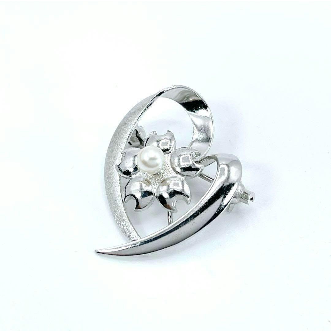 TASAKI 田崎真珠 タサキ シルバー ブローチ ローラアシュレイ　ハンカチ