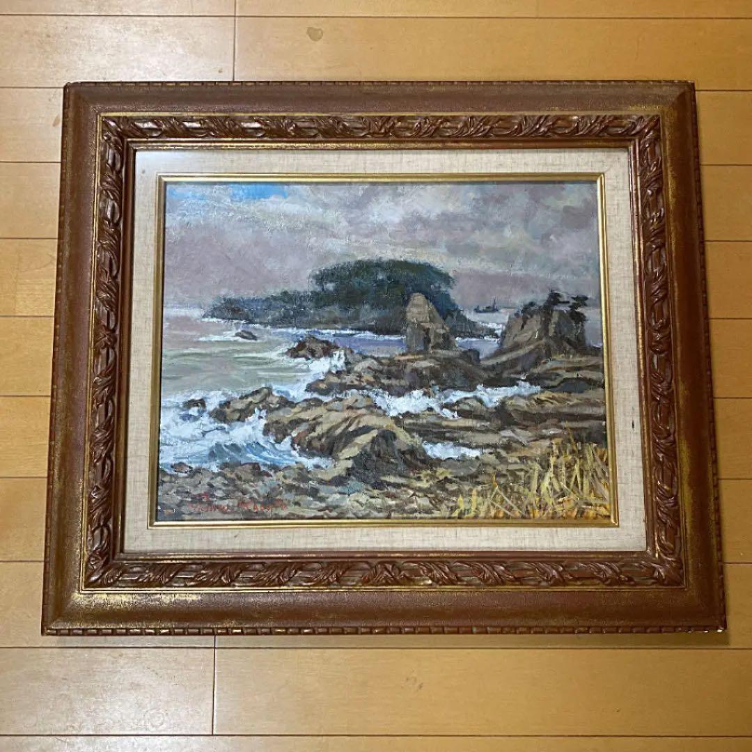 ■風景油彩　冬の海岸　‘75 Yoshio K