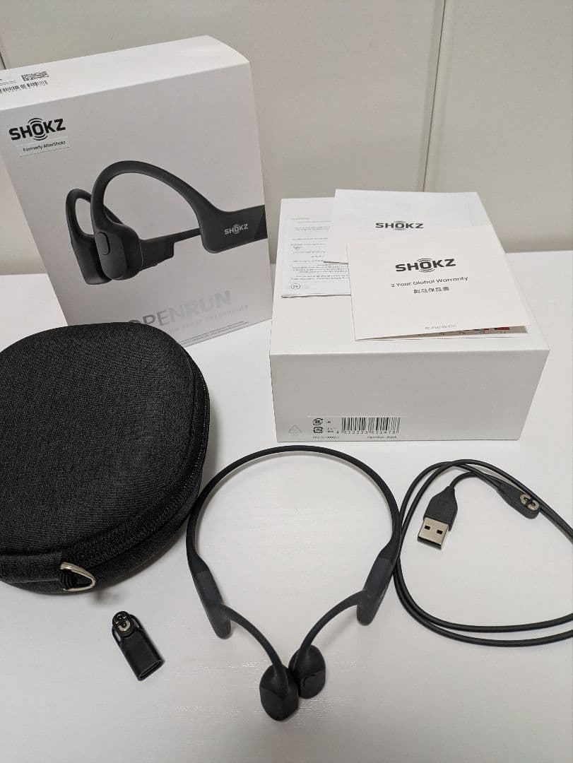 SHOKZ OPENRUN S803 骨伝導イヤホン ブラック