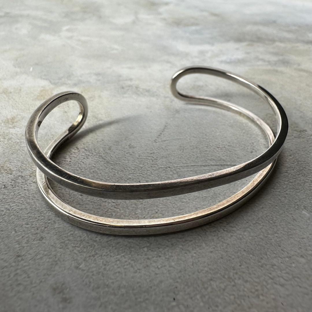 ヴィンテージ ラインモダニストカフブレスレット シルバー925 メキシコ製